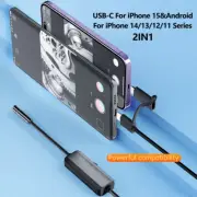For iPhone iOS Android Samsung Endoscope Inspection Camera Snake Cam Bore Scope