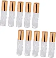 Beaupretty 8pcs Essential Oil Roller Bottles Glass Vials for Perfume Cosmetic Use Leak Design for Travel Daily Application for Massage Beauty Treatments