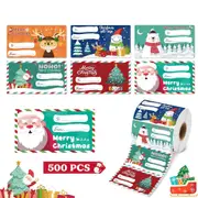500 PCS Christmas Gift Tags Christmas Present Tags Christmas Wrapping Paper Decor