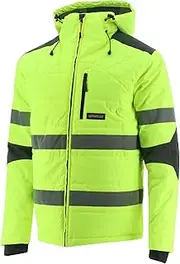 Caterpillar Men's HI VIS Triton Taped INS Jacket, Hi-Vis Yellow, 4XL