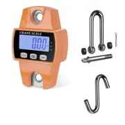 Digital Fishing Scale 300kg 660lb Luggage Hanging Hook Scale with Ruler LCD