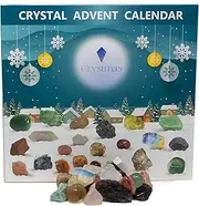 Crystal Advent Calendar - Crystal calendar 25 days - Crystal Calendar 2023-25 healing crystals/stones- Advent Calendar Xmas 2023 - Healing Crystals for Beginners