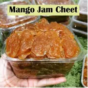 Thai Mango Fruit Jam Sheet Sweet Sour Chewy Snack Candy Tea Time Party 900 g.