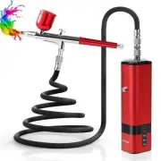 *Cordless Airbrush Kit with Compressor, 32PSI Handheld Mini Air Brush Gun Set,..