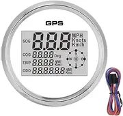 Brilluxa GPS Speedometer Odometer, 85mm Knot Gauge and Trip Meter 0-999 Compatible with Boat Truck Motorcycle Car, Marine GPS Speedometer 12V 24V Replacement