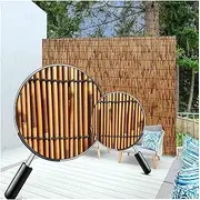 Natural Reed Screening Fencing,Patio Privacy Screen, Eco-Friendly Garden Bamboo Fencing, Outdoor Shade,Balcony Privacy Protection Screen,Hand Woven Roller Blinds (Size : W100xH800CM(3.3x26ft))