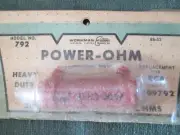 Vintage NOS Workman 792 30 Watt Power-Ohm Replaces RCA 109792 Tube Radio Repair