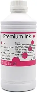1000ml DTG Ink, Textile Garment Ink - Compatible with DX5 DX6 DX7 TX800 XP600 I3200, Compatible with Epson L1800 1390 R1900 R3000 9600 F2000(DTG Ink M)