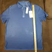 NWT TOMMY BAHAMA CIRRUS COAST POLO SHIRT IN DOCKSIDE BLUE MEDIUM MSRP $99