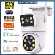 Tuya 4K 8MP Smart WIFI Camera Ai Human Auto Tracking Outdoor PIR Human Detection
