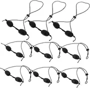 minkissy Sets Led Eye Patch Mask Safety Goggles for Beauty Treatment Salon or Home Use Black Pcs