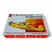 1977 AMT Beechcraft G17S Staggerwing 1/48 Scale Model Kit T638 100% Complete