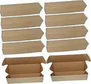 Anneome 10Pcs Triangle Shape Mailing Tube Box for Shipping and Drawing Storage Construction Lightweight Design Easy Assembly for Transporting