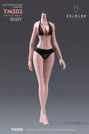 1/6 ZZYM502B Yishu Flexible Seamless Pale Female Action Figure Anime Body Toys