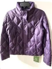 EDDIE BAUER Goose Down Classic Down Women Jacket S Bluish Purple NWT