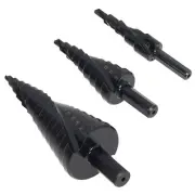 HSS Step Drill Bit Set Large Cone Titanium Bit Set Hole Cutter 6/8/10mm Shank