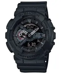 在飛比找Yahoo!奇摩拍賣優惠-G-SHOCK CASIO 卡西歐機械神秘感消光黑反轉液晶紅