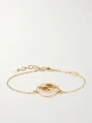 [Gucci] Gucci - Blondie Gold-tone Crystal Bracelet - One size One size Gold