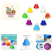 Desk Bells Hand Bells 8 Notes Music Bells Percussion Instrument Musical Teach...