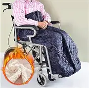 [SUOYUANJIE] Wheelchair Blanket Wheel Chair Blankets,51x 25 Inch Comfort Wheelchair Covers for Adults W/Zipper Warm Wheelchair Blanket for Home or Outdoor