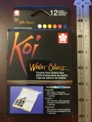 Sakura Koi Water Colors Pocket Field Sketch Box 12 Colors* NIP*