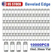 10000PCS 10mL Headspace Vials 20mm Crimp Top Lab Flat Glass Bottle Laboratory GC