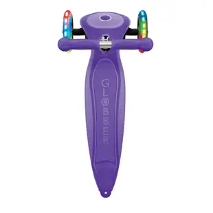 GLOBBER 2合1三輪折疊滑板車經典版(LED發光前輪)-紫羅蘭