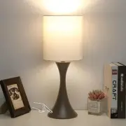 3 Way Touch Control Table Lamp, Modern Bedside Lamp Dimmable Nightstand Lamp