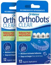 Orthodots CLEAR – Moisture Activated Braces Wax Alternative for Pain Caused by B