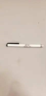 Atomic Micro Slim White Stylus for Smart Phone/Tablet w/Rubber Tip & Pocket Clip