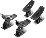 DNA MOTORING XY-6014 4Pcs Universal Saddle Kayak Car Truck Roof Top Crossbar Mount Rack Carrier, Black