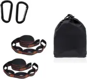 HOYUNLA Hammock Strap High Strength Nylon Rope 2.8M*2PCS with 2PCS Strong Carabi