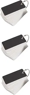 FOYTOKI 3sets Alphabet Cards Literacy Kit Binder Ring Portable Blank Notepads for School 100pcs*3