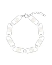 Splendid Pearls 6.5-7mm Pearl Station Bracelet