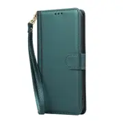 MCC Folio Case Samsung Galaxy S25+ Plus 5G Leather Wallet Cover Line S936 [Dark Green]