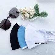 10 Pcs Cloth Face Mask -3 layers Washable Reusable - Colors: Black, Blue & White