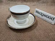Wedgwood CORNUCOPIA Leigh Shape Footed Cup & Saucer Set; brand new