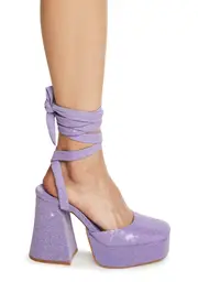 [Daisy Street] Lilac Platform Heels