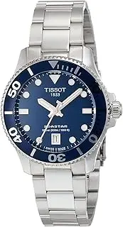 [Tissot] Unisex Seastar 1000 36mm 316L Stainless Steel case Quartz Watch, Grey, Stainless Steel, 18 (T1202101104100), Grey, Quartz Watch