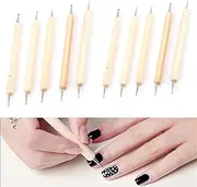 10 Pcs Embossing Stylus Set with Different Size Double End Tracing Dotting Tool Stylus, Nail Dotting Pen, Embossing Art, for Carbon Transfer Paper Painting