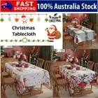 Christmas Pattern Rectangle Tablecloth Dining Home Cover Table Cloth Kitchen AU