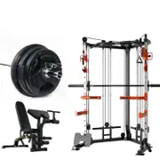 Smartfit c3 with Multi Functional Bench and 100kgs Weights Package