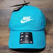 Nike Club Unstructured Futura Wash Teal Cap Hat Adjustable Size Medium/Large NEW