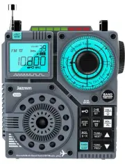 Portable Shortwave Radio with 5W Bass Sound, AIR/AM/FM/VHF/SW/WB Worldband Ra...