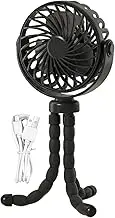 Baby Stroller Cooling Fans - USB Rechargeable Octopus Leg Clip Fan for Stroller - Summer Supplies, Low Noise Portable Multifunctional Cooling Fan with Light for Stroller, Car, Home