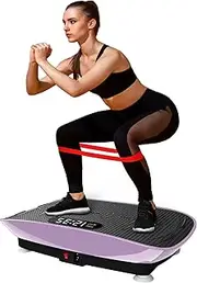 SPORTSWIN Vibration Plate Exercise Machine, Fitness Platform Shaking Full Body, Vibration Plate for Lymphatic Drainage,Motor Speed Control , Home Training Equipment for Weight Loss & Toning Pink
