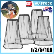 1-10PCS Mosquito Insect Head Net Mesh Protector Outdoor Fishing HAT Fly Bee Bug