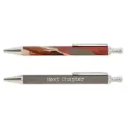 Ballpoint Refillable Pen Set of 2 Medium Black Ink 5.5 In Pens Next Chapter 2 PK