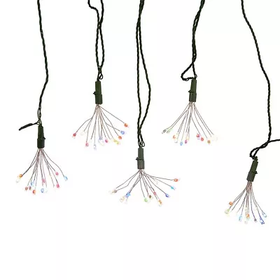 Kurt Adler 75-Light Cluster Lights and Multi-Color Twinkle LED Lights with