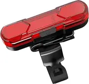 GAROZATION 1Set USB Rechargeable Bike Tail Light Powerful Adjustable Rear Light for Cycling Design Easy Installation Compact Durable and Material Red